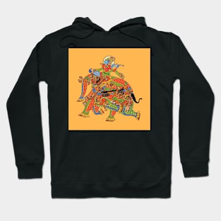 Copy of Phad painting, Indian folk art, watercolor painting Hoodie